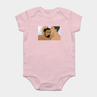 Adorable Couple In Bed Baby Bodysuit